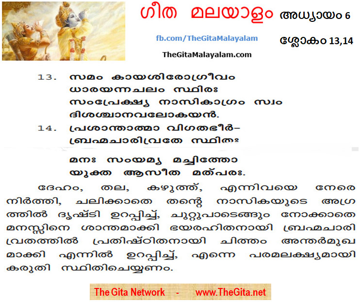 TheGitaMalayalam_6_13,14